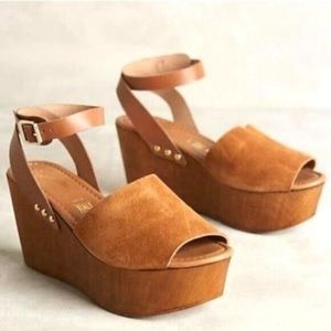 Seychelles Forward Platform Saddle Ankle Strap size 9.5